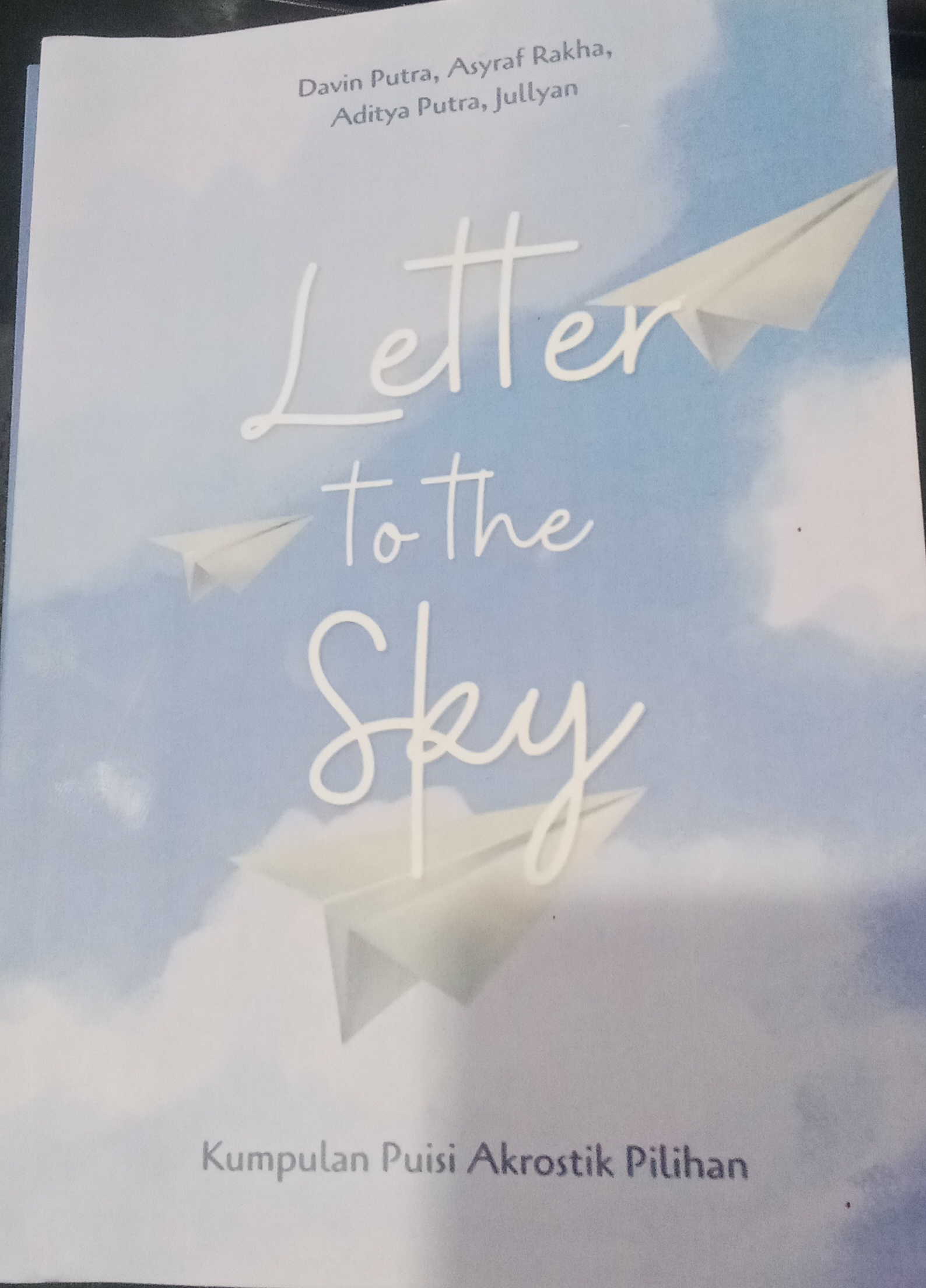 LETTER TO THE SKY